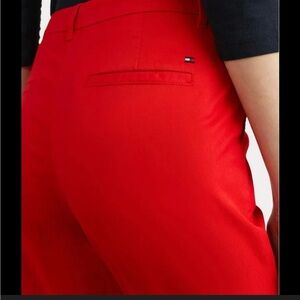 TOMMY HILFIGER Women’s Slim Fit Stretch Pants Bright Red (28/30)